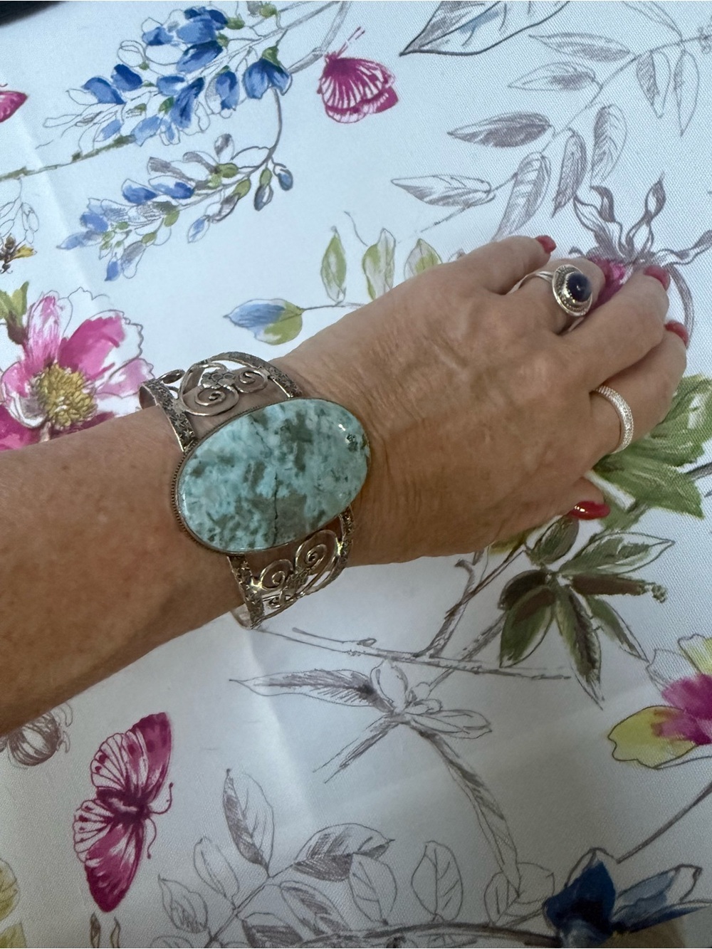 Larimar Stone Cuff